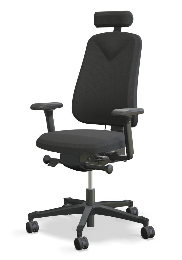 Kontorsstol Höganäs +380 Svart