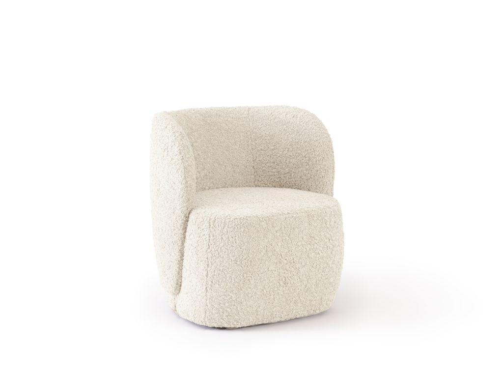 Fåtölj Cap artificiellt Fårskinn Vit